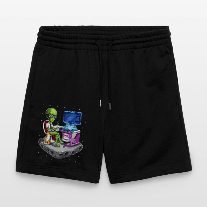 Space Alien Programmer Stanley/Stella Trainer Unisex Organic Jogging Shorts