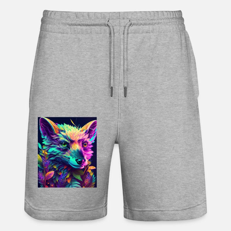 Neonwaldfuchs - Stanley/Stella Unisex Bio Joggingshorts Trainer  - Grau meliert