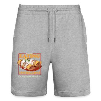 Enchilada Mexican Food Enchiladas Gift - Stanley/Stella Trainer Unisex Organic Jogging Shorts - heather grey - Front - Nik (191cm) & Marisol (170cm)
