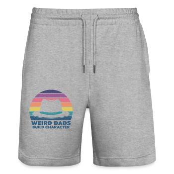 Seltsame Väter Bilden Charakter Lustig Vater - Stanley/Stella Unisex Bio Joggingshorts Trainer  - Grau meliert - Vorne - Nik (191cm) & Marisol (170cm)