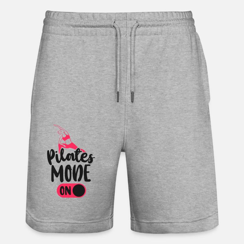 Pilates Instructor Teacher Pilates - Stanley/Stella Trainer Unisex Organic Jogging Shorts - heather grey