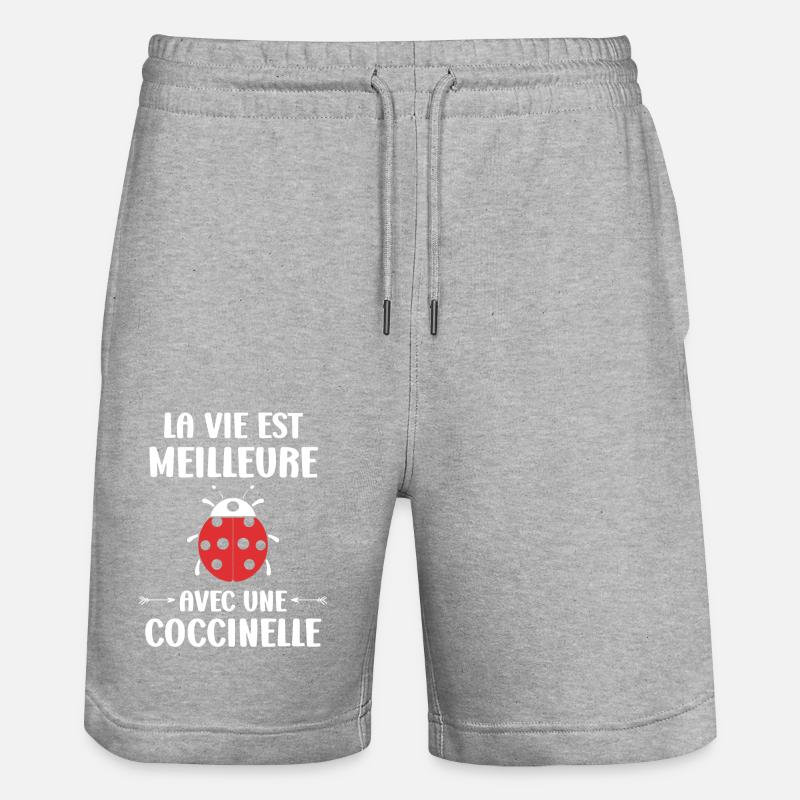 amour Coccinelle - Short de jogging bio TRAINER Stanley/Stella unisexe - gris chiné