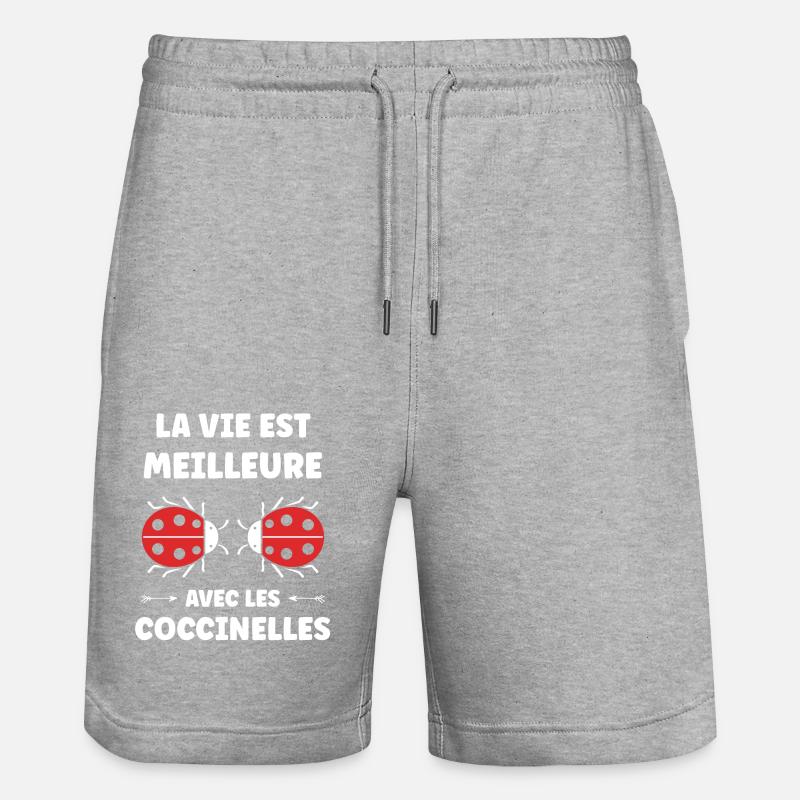 amour Coccinelle - Short de jogging bio TRAINER Stanley/Stella unisexe - gris chiné
