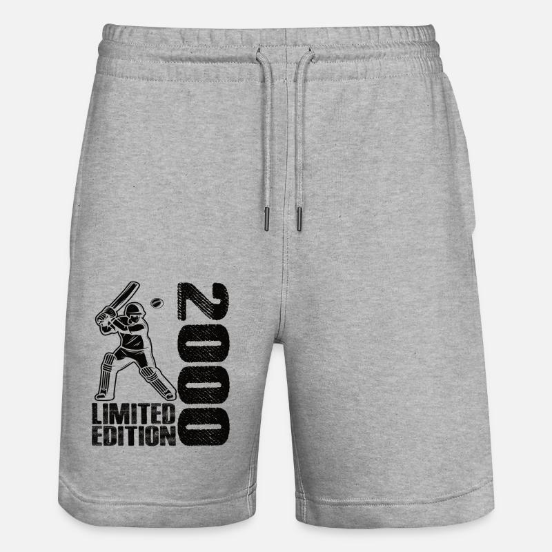 Édition limitée 2000 Édition limitée Cricket - Short de jogging bio TRAINER Stanley/Stella unisexe - gris chiné