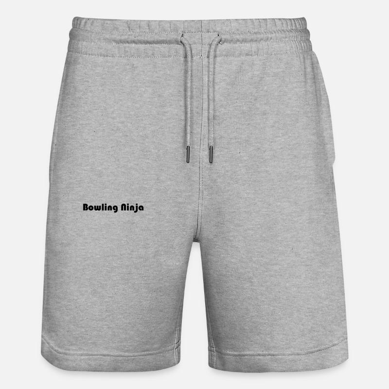 Bowling - Bowling Ninja - Short de jogging bio TRAINER Stanley/Stella unisexe - gris chiné