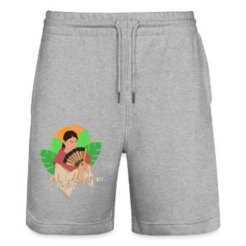 Philippines Drapeau philippin Philippines I Cadeau - Short de jogging bio TRAINER Stanley/Stella unisexe - gris chiné - Devant - Nik (191cm) & Marisol (170cm)