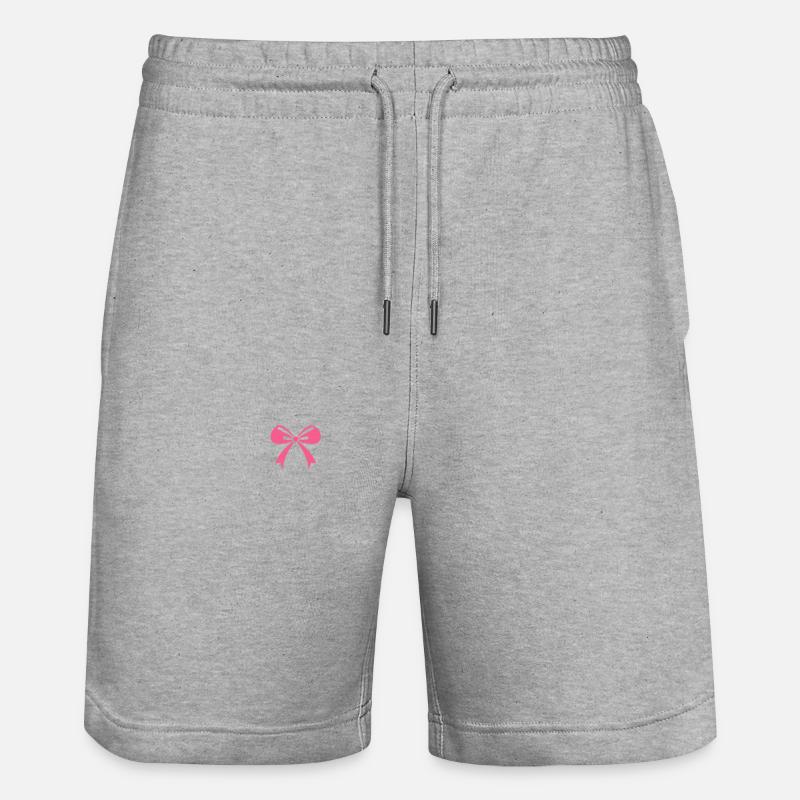 Sensibilisation cancer du sein - Short de jogging bio TRAINER Stanley/Stella unisexe - gris chiné