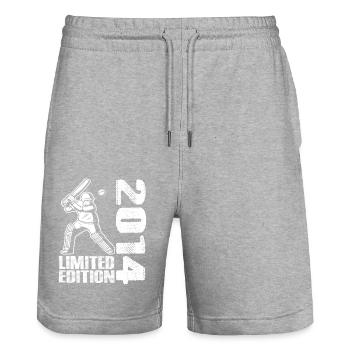 Édition limitée 2014 Édition limitée Cricket - Short de jogging bio TRAINER Stanley/Stella unisexe - gris chiné - Devant - Nik (191cm) & Marisol (170cm)