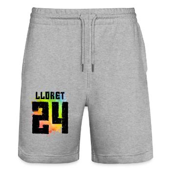 Lloret De Mar 24 Trikot 2024 - Stanley/Stella Unisex Bio Joggingshorts Trainer  - Grau meliert - Vorne - Nik (191cm) & Marisol (170cm)