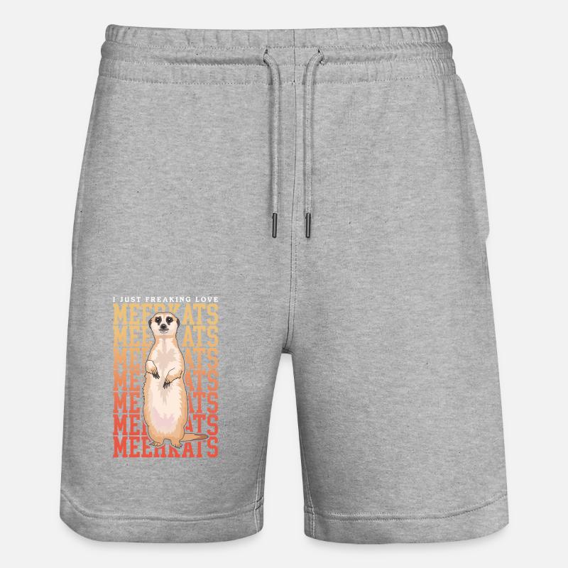 Suricate Cool suricate cadeau - Short de jogging bio TRAINER Stanley/Stella unisexe - gris chiné