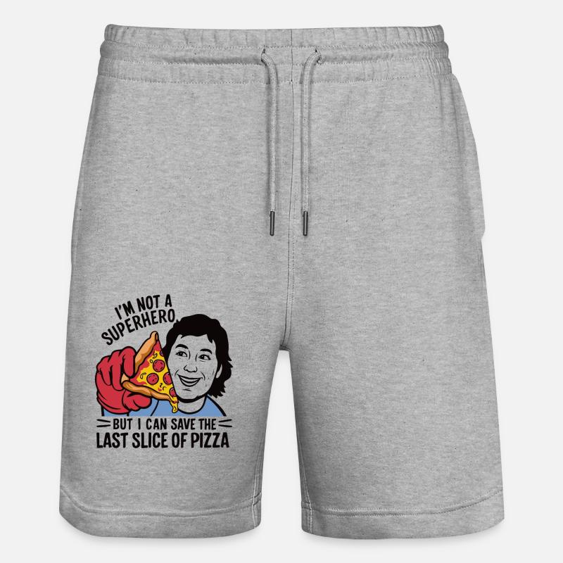 PIZZA - Short de jogging bio TRAINER Stanley/Stella unisexe - gris chiné