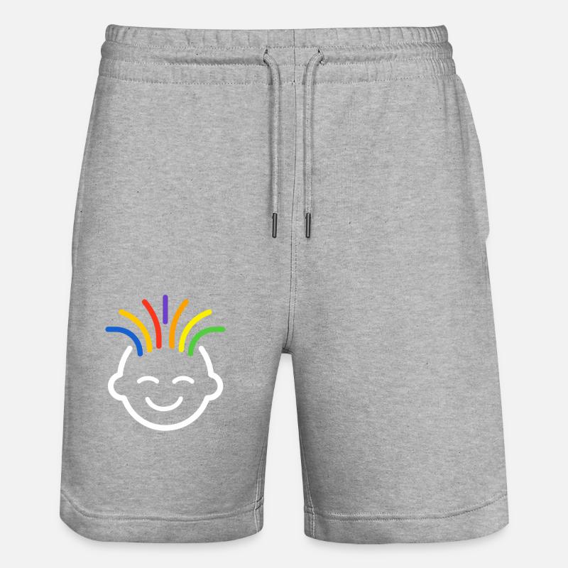 sensibilisation santé mentale - Short de jogging bio TRAINER Stanley/Stella unisexe - gris chiné