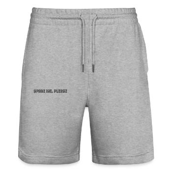 Bowling - Spare me, please - Stanley/Stella Unisex Bio Joggingshorts Trainer  - Grau meliert - Vorne - Nik (191cm) & Marisol (170cm)