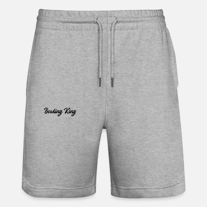 Bowling - Roi du bowling - Short de jogging bio TRAINER Stanley/Stella unisexe - gris chiné