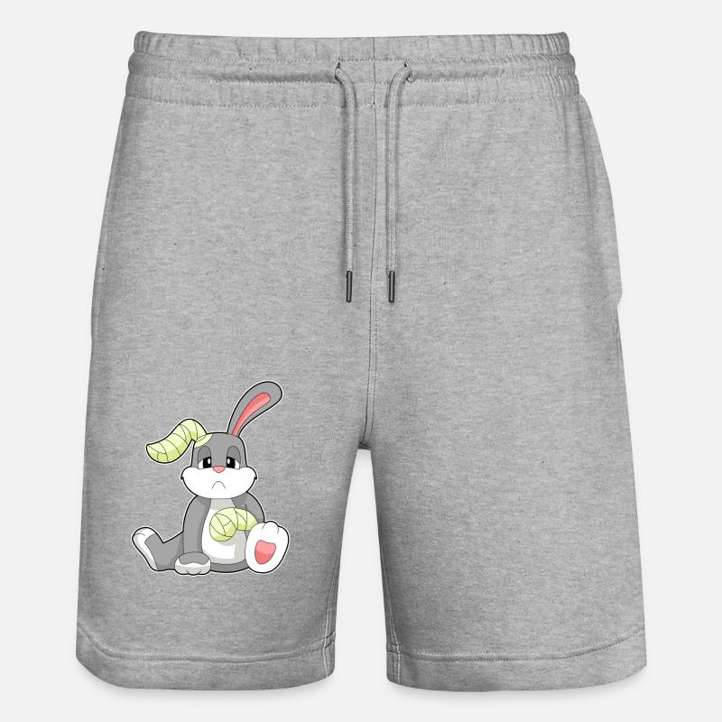 Bandage de lapin - Short de jogging bio TRAINER Stanley/Stella unisexe - gris chiné