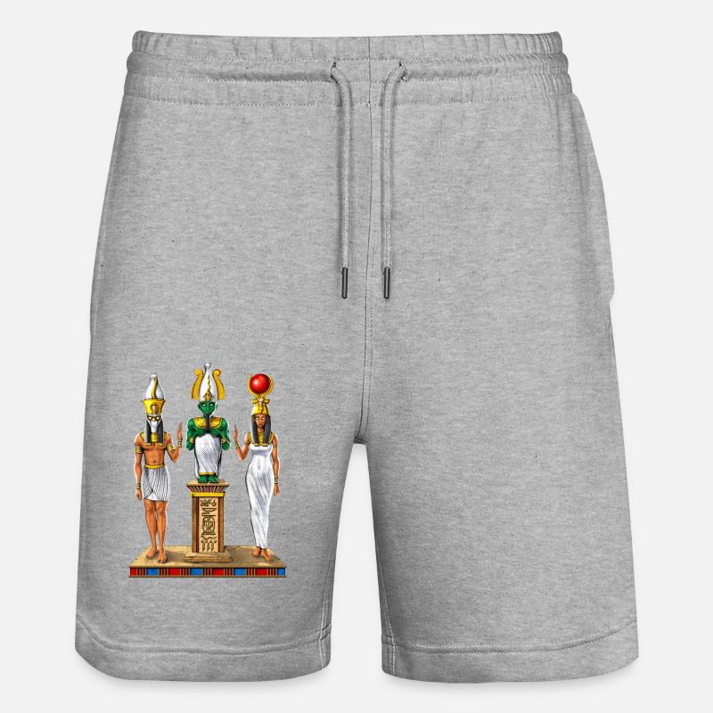 Sainte Trinité de l’Égypte ancienne - Short de jogging bio TRAINER Stanley/Stella unisexe - gris chiné