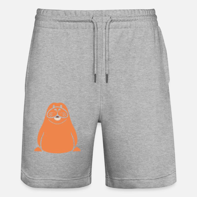 Morse - Short de jogging bio TRAINER Stanley/Stella unisexe - gris chiné