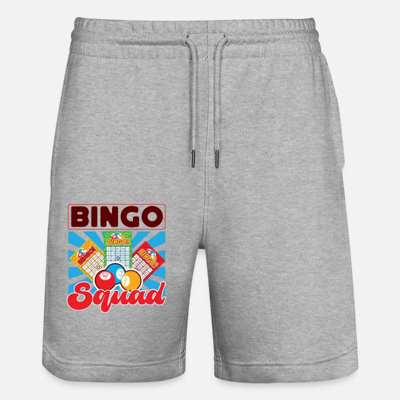 Joueur de bingo Bingo Squad - Short de jogging bio TRAINER Stanley/Stella unisexe - gris chiné