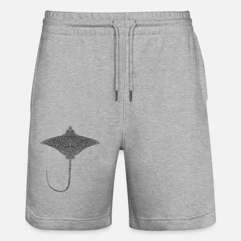 Ray – Flotteur élégant des mers - Short de jogging bio TRAINER Stanley/Stella unisexe - gris chiné