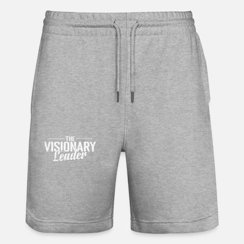 Le leader visionnaire - Short de jogging bio TRAINER Stanley/Stella unisexe - gris chiné