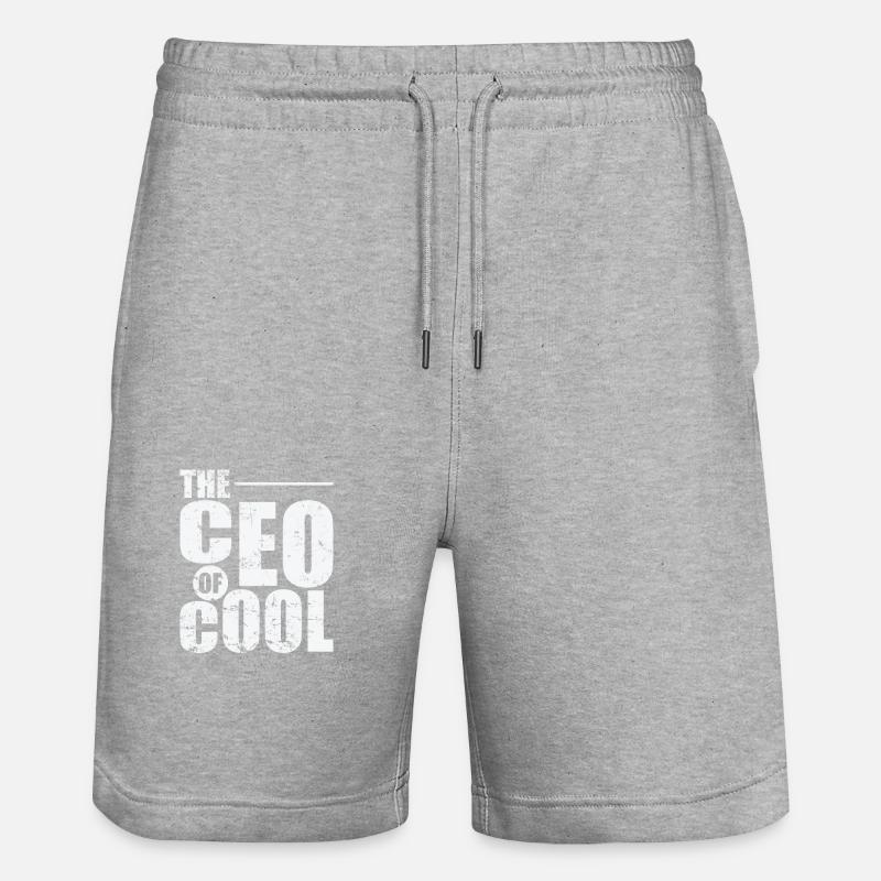 Le PDG de Cool - Short de jogging bio TRAINER Stanley/Stella unisexe - gris chiné