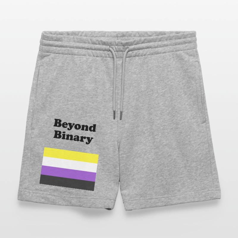 Non Binary Flag Beyond Binary Stanley/Stella Trainer Unisex Organic Jogging Shorts