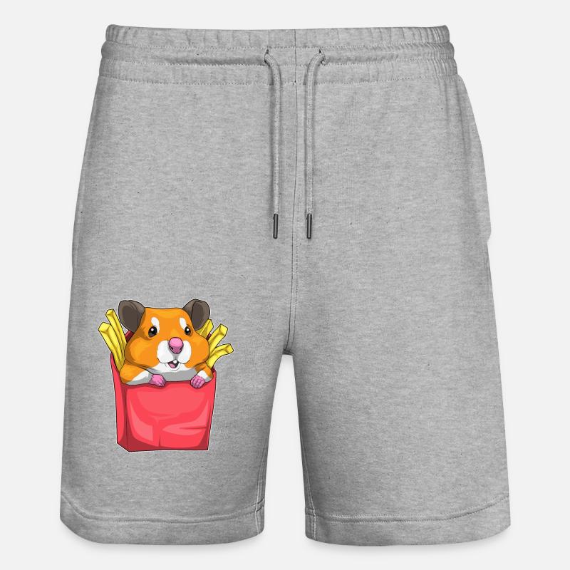 Frites de hamster - Short de jogging bio TRAINER Stanley/Stella unisexe - gris chiné