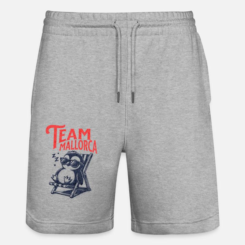 Mallorca Team Mallorca - Stanley/Stella Unisex Bio Joggingshorts Trainer  - Grau meliert