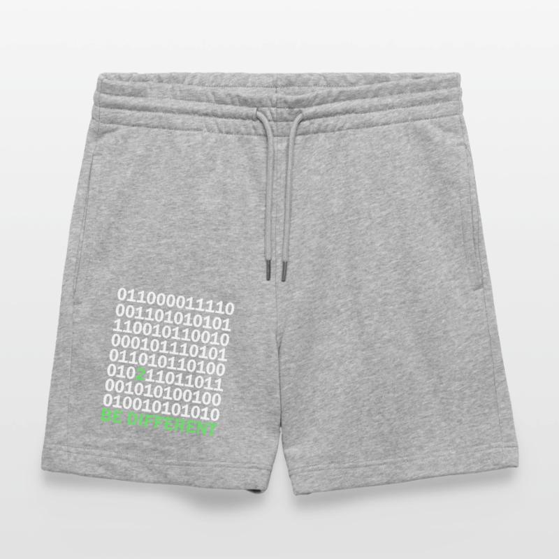 Binary Code Be Different Stanley/Stella Trainer Unisex Organic Jogging Shorts
