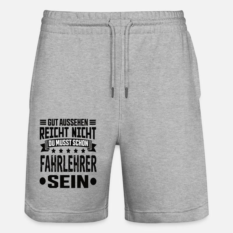 Instructeur d’auto-école - Short de jogging bio TRAINER Stanley/Stella unisexe - gris chiné