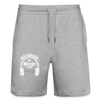 Bachelor of Music Musikstudien - Stanley/Stella Unisex Bio Joggingshorts Trainer  - Grau meliert - Vorne - Nik (191cm) & Marisol (170cm)