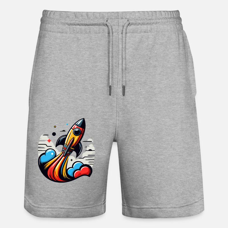 FUSÉE - Short de jogging bio TRAINER Stanley/Stella unisexe - gris chiné