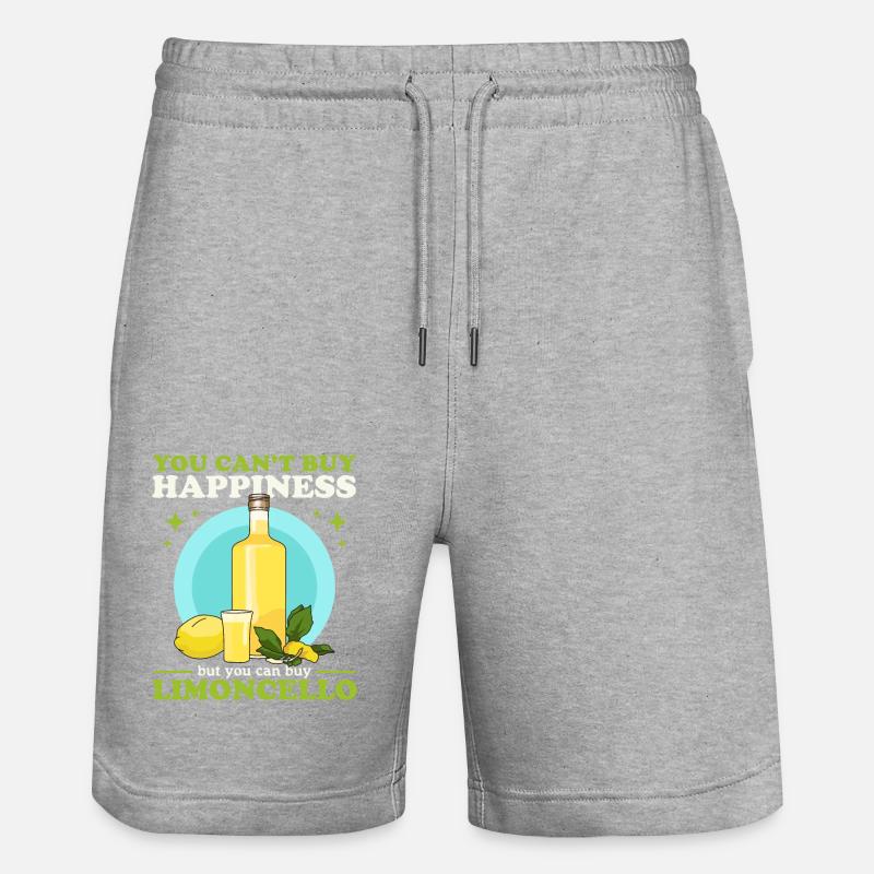 Limoncello Citrons Limoncellos Liqueur Cadeaux - Short de jogging bio TRAINER Stanley/Stella unisexe - gris chiné