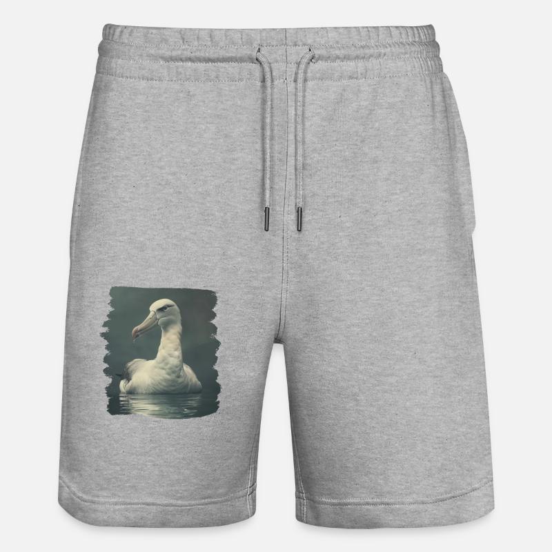 Albatross Albatrosse Albatros - Short de jogging bio TRAINER Stanley/Stella unisexe - gris chiné