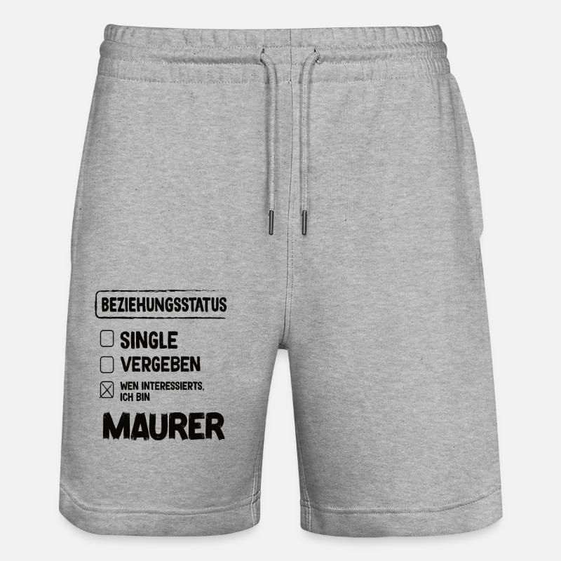 Statut relationnel de Maurer - Short de jogging bio TRAINER Stanley/Stella unisexe - gris chiné