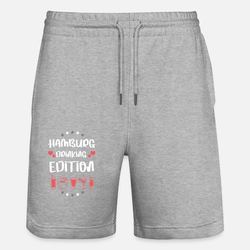 L’équipe de boisson de Hambourg - Short de jogging bio TRAINER Stanley/Stella unisexe - gris chiné