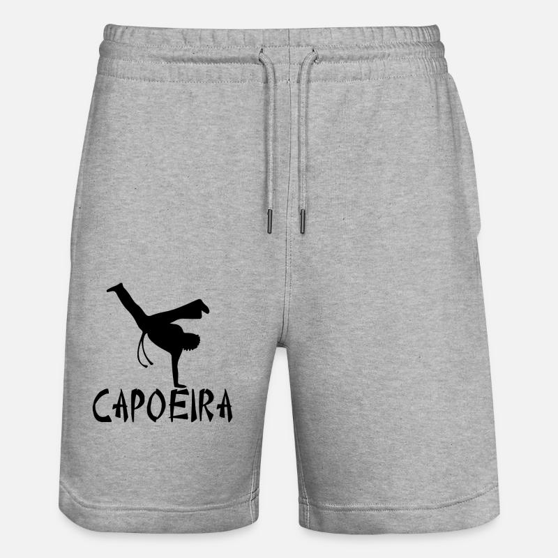 Capoeira - Short de jogging bio TRAINER Stanley/Stella unisexe - gris chiné