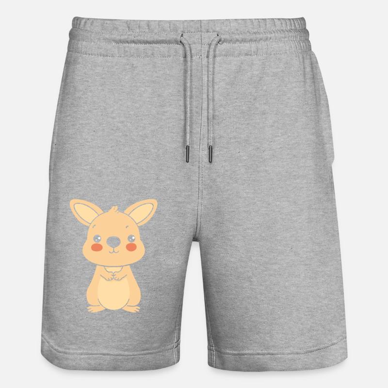 Wallaby - Short de jogging bio TRAINER Stanley/Stella unisexe - gris chiné