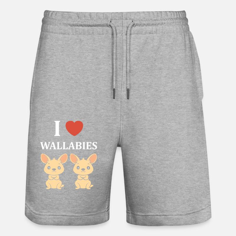 Wallaby - Short de jogging bio TRAINER Stanley/Stella unisexe - gris chiné