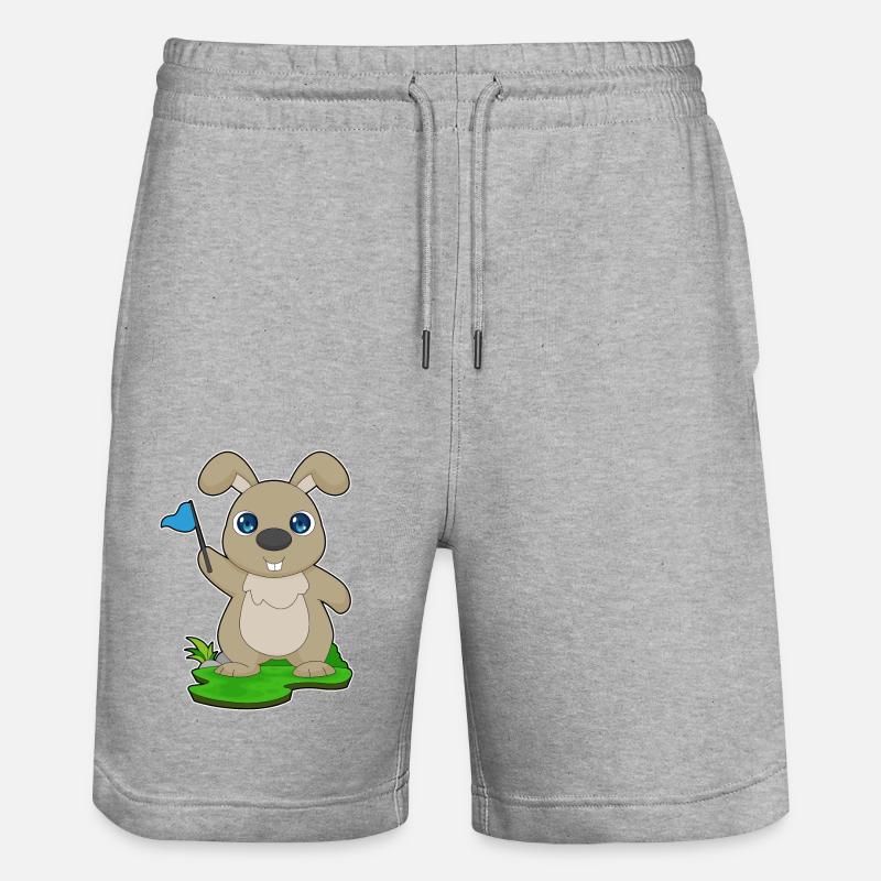 Drapeau du lapin - Short de jogging bio TRAINER Stanley/Stella unisexe - gris chiné