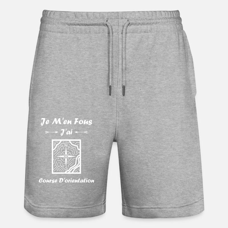 course d'orientation - Short de jogging bio TRAINER Stanley/Stella unisexe - gris chiné