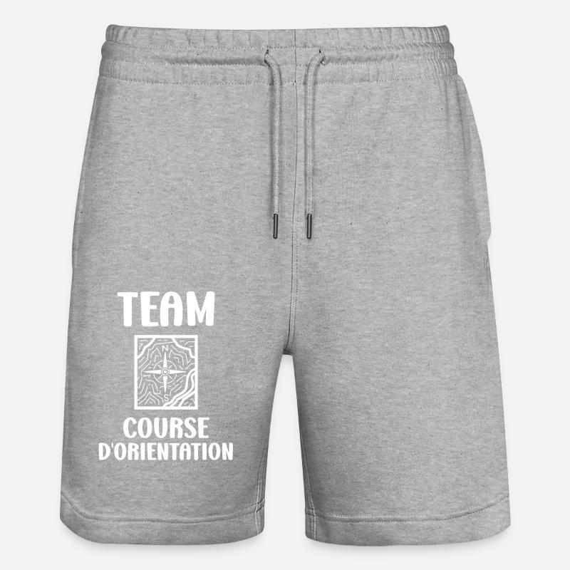course d'orientation - Short de jogging bio TRAINER Stanley/Stella unisexe - gris chiné