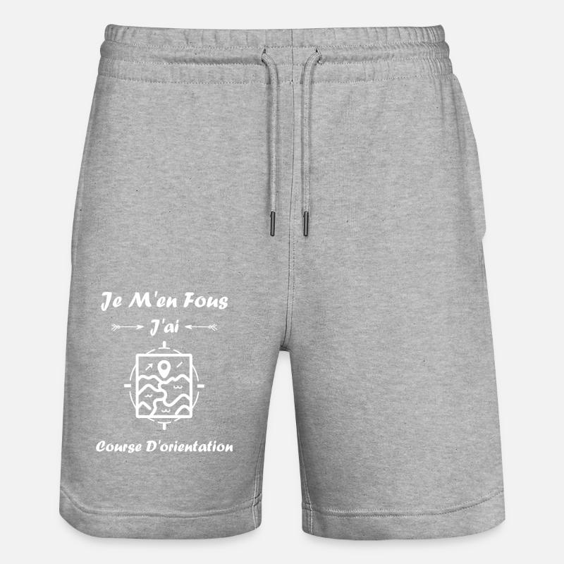 course d'orientation - Short de jogging bio TRAINER Stanley/Stella unisexe - gris chiné