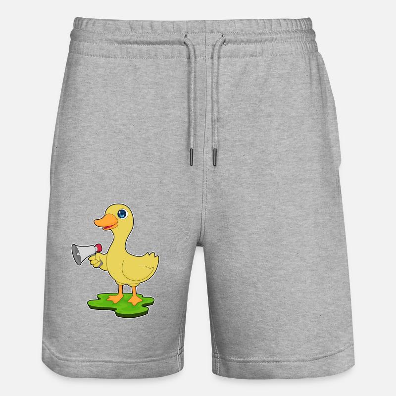 Mégaphone de canard - Short de jogging bio TRAINER Stanley/Stella unisexe - gris chiné