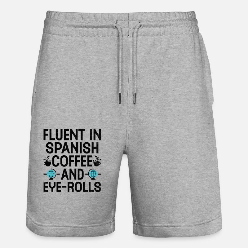 Fremdsprachenlehrer Schule Sprachlehrer - Stanley/Stella Unisex Bio Joggingshorts Trainer  - Grau meliert