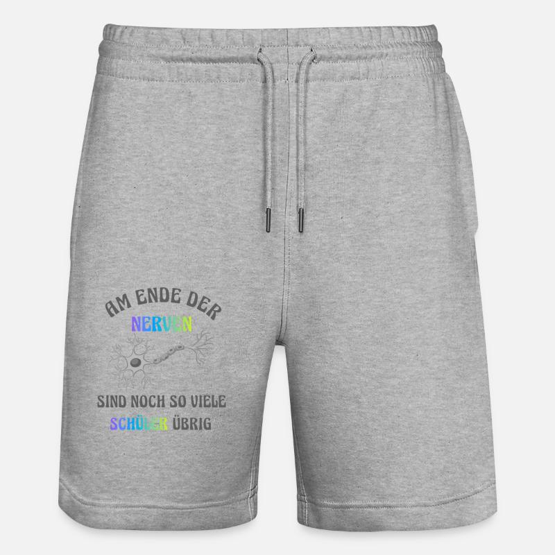 Am Ende der Nerven - Stanley/Stella Unisex Bio Joggingshorts Trainer  - Grau meliert
