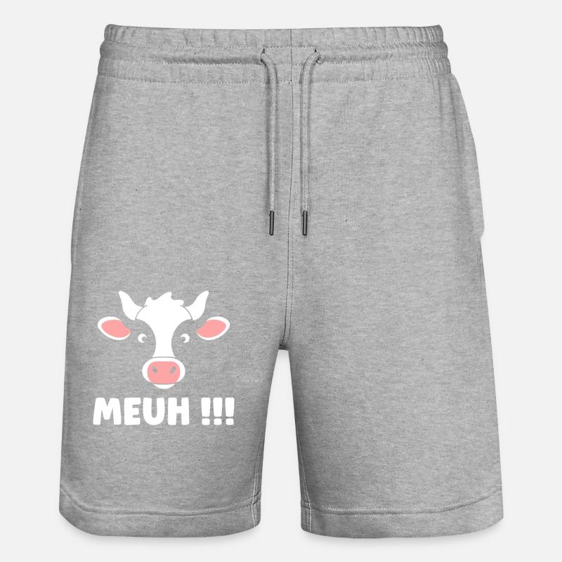 vache - Short de jogging bio TRAINER Stanley/Stella unisexe - gris chiné
