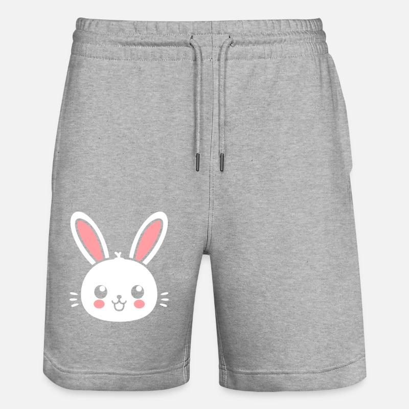 Petit bébé lapin - Short de jogging bio TRAINER Stanley/Stella unisexe - gris chiné