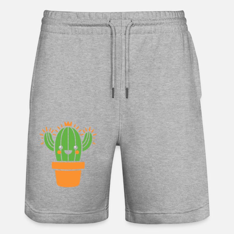 Cactus - Short de jogging bio TRAINER Stanley/Stella unisexe - gris chiné
