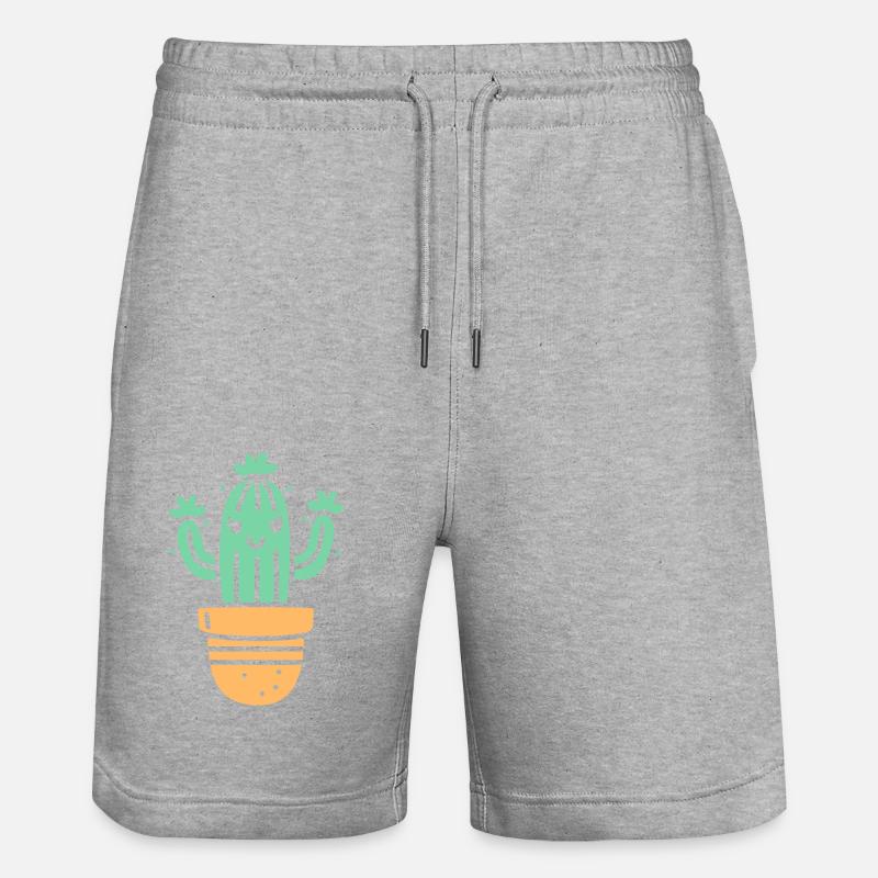 Cactus - Short de jogging bio TRAINER Stanley/Stella unisexe - gris chiné